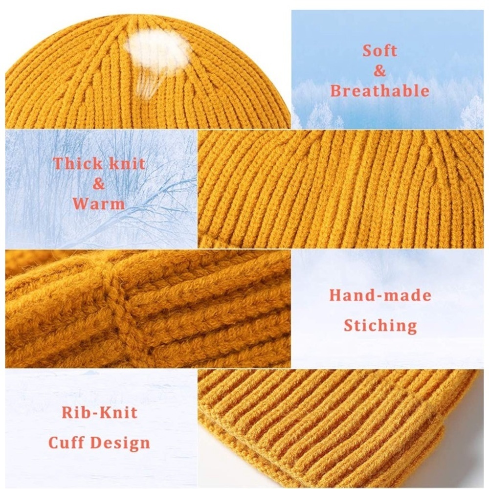Wool Watch Fisherman Beanie Cap - Picture 4 of 14